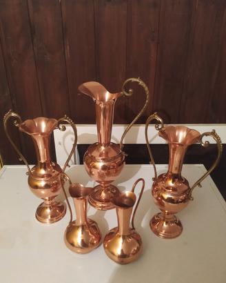caraffe in rame e ottone 