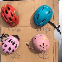 Casco caschi bimbo bimba per bicicletta e sport