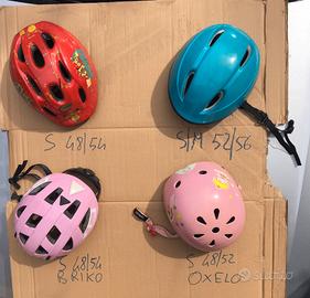 Casco caschi bimbo bimba per bicicletta e sport