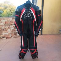tuta moto 48 intera in pelle spyke sport motori