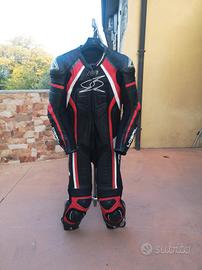 tuta moto 48 intera in pelle spyke sport motori