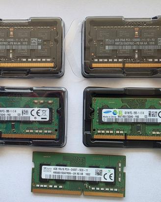 ddr3 ddr4 per pc portatili moduli da 4 gb