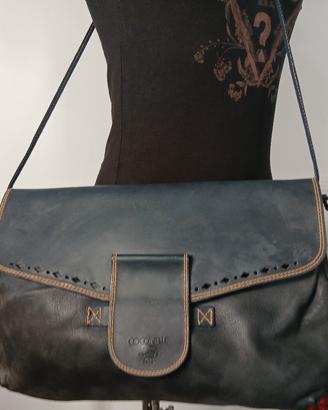 Borsa vintage Coccinelle originale blu notte 