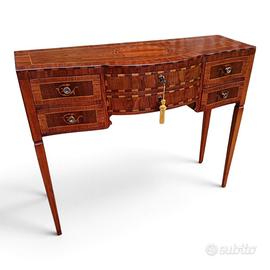Elegante consolle da ingresso lastronata a mano