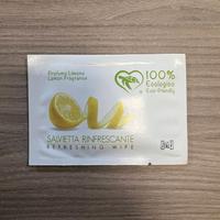 salviette rinfrescanti al limone eco
