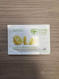 salviette rinfrescanti al limone eco
