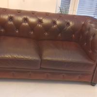 divano Chesterfield chester vera pelle