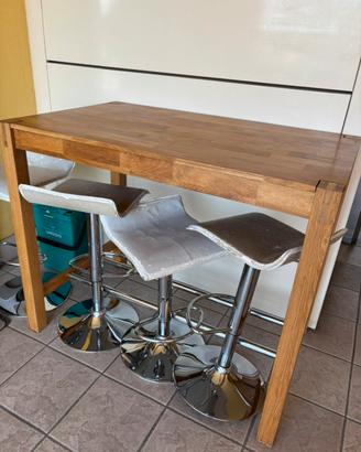 Tavolo in legno tipo bancone