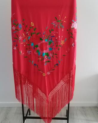 Scialle spagnolo rosso (Mantón de Manila) - Acquis