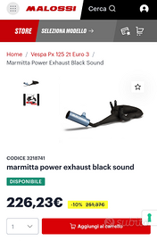 Marmitta espansione vespa px