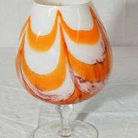 Coppa vetro di murano vetro soffiato vintage '70