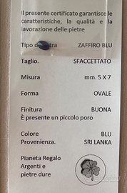pietra Zaffiro blu