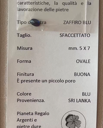 pietra Zaffiro blu