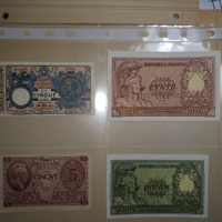 Cartamoneta regno repubblica am lire