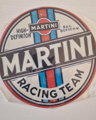 Targa in metallo Martini Racing Team auto vintage 