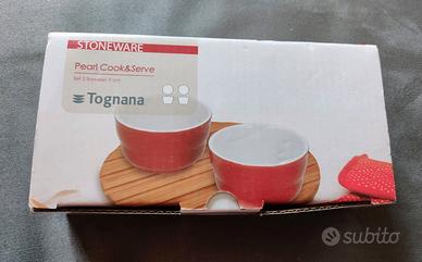 Set 2 Ramekin Ceramica Tognana 9cm Nuovi