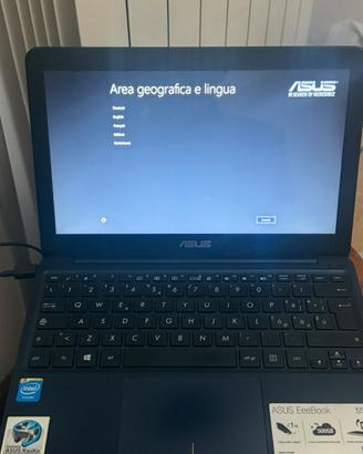 Notebook ASUS EeeBook X205TA 11,6” blu con alimen