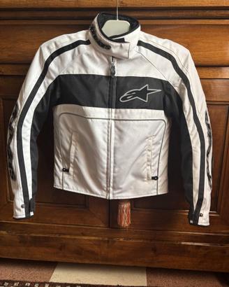 Giacca moto donna Alpinestars SX e casco SHARK SX