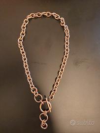 Collana in Acciaio colore Oro Rosa - Nuova