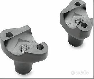 Riser manubrio neri harley davidson h-d custom bob