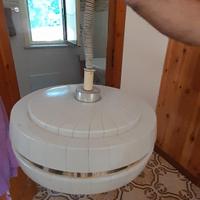 lampadario in plastica dura vintage