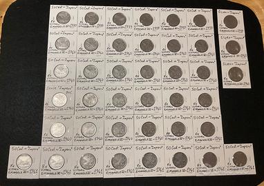 Monete da 50 Cent. della serie Impero (1939-1942)