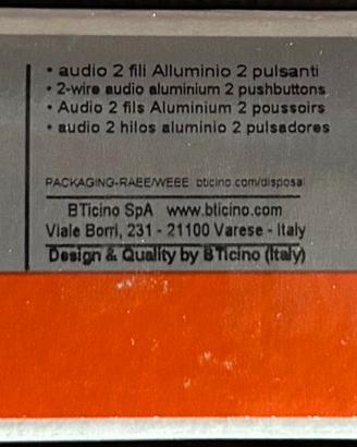 Pulsantiera bticino bifamiliare