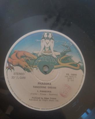 Tangerine Dream Phaedra (1974) LP Vinile 