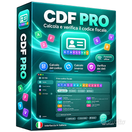 CDF PRO per Mac – Calcolo e Verifica Codice Fiscal