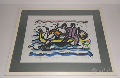 Luigi Bartolini Litografia numerata e firmata 1962