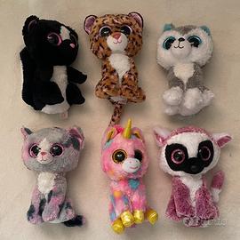 set 6 peluche occhiolotti ty