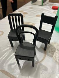 Set 3 appendini ikea sedie
