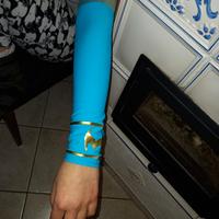 Manicotti Carnevale braccia azzurri x Wrestling