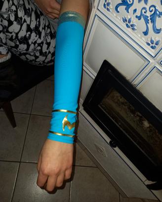Manicotti Carnevale braccia azzurri x Wrestling
