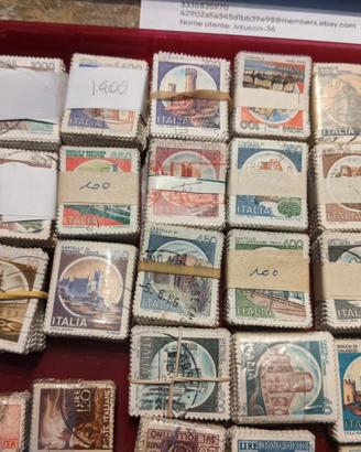 ITALIA SERIE ORDINARIE MAZZETTE FRANCOBOLLI