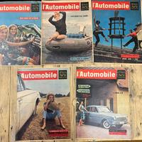5 riviste L'Automobile 1962-63