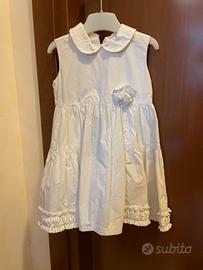 vestito bianco bimba