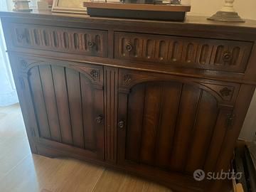 Credenza bassa in legno, anni 60 70