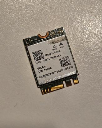 Scheda WiFi Antenna Bluetooth Dell Wireless 1820A 