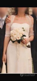 Abito da sposa sartoriale in seta avorio tg 44