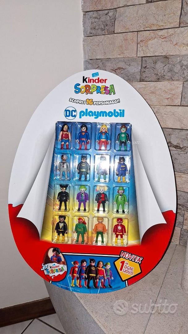 Espositore Kinder Sorpresa DC Playmobil - Collezionismo In vendita a ...