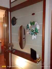 parete ingresso attrezzata in vetro 