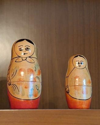 Matrioske originali russe in legno