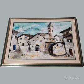 Paesaggio trentino - Quadro originale Vivaldelli