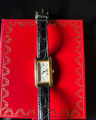 Cartier Tank Louis in oro 18K - Full Set
