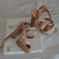 Sandali donna Benetton beige tg. 37