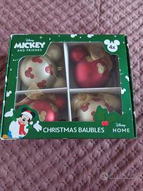 Set 4 pallini di Natale  Disney Mickey Mouse 