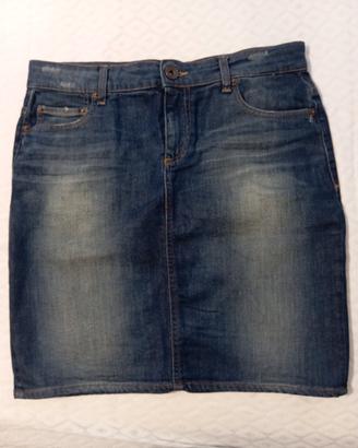 Gonna in jeans modello 5 tasche