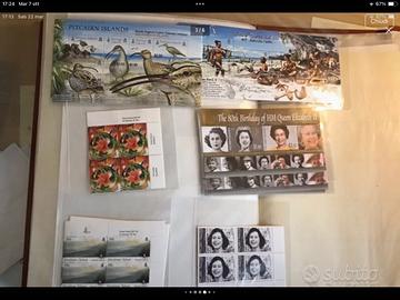 Francobolli Pitcairn nuovi in quartine