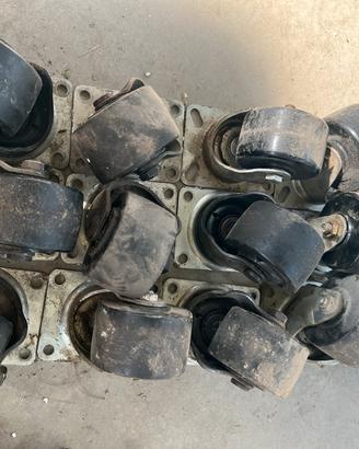 15 Ruotine in plastica per carrelli